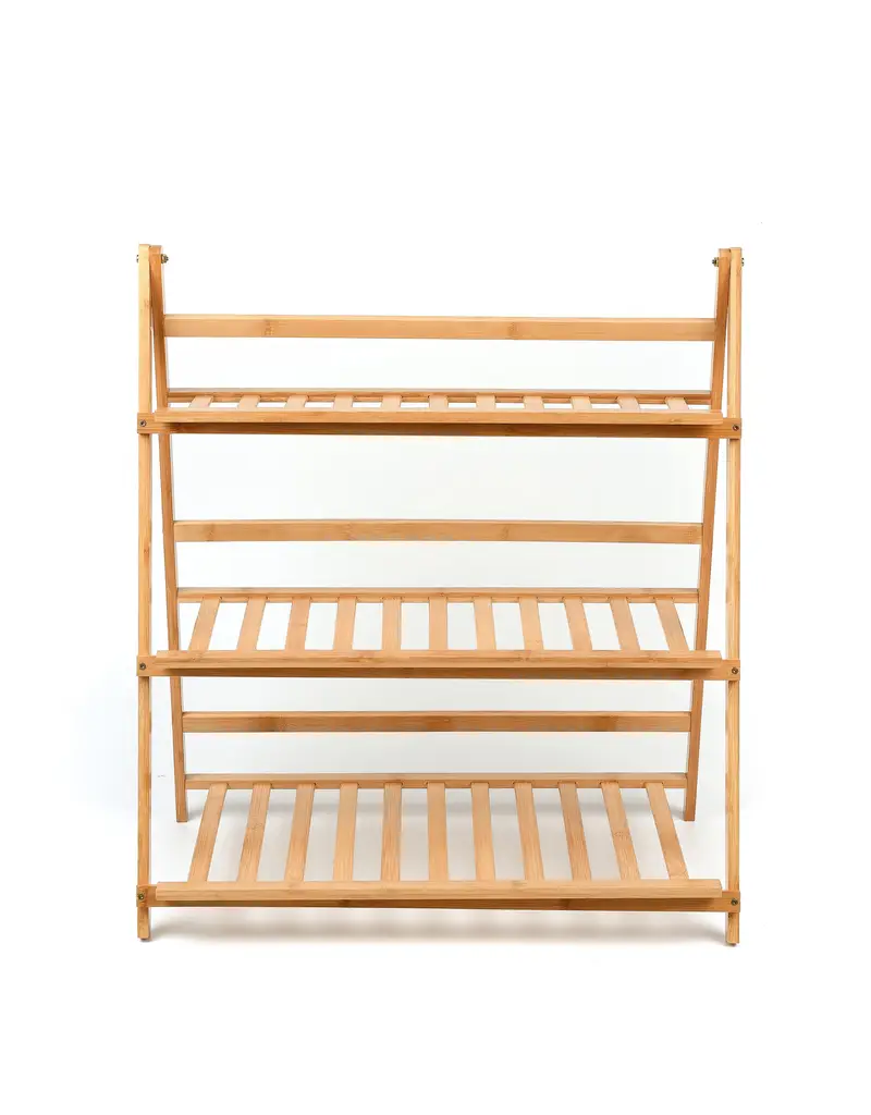 Fioriera di bambù - beige miniatura 3