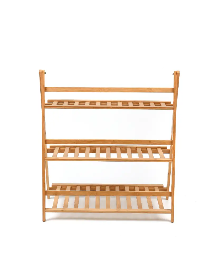 Fioriera di bambù - beige miniatura 4