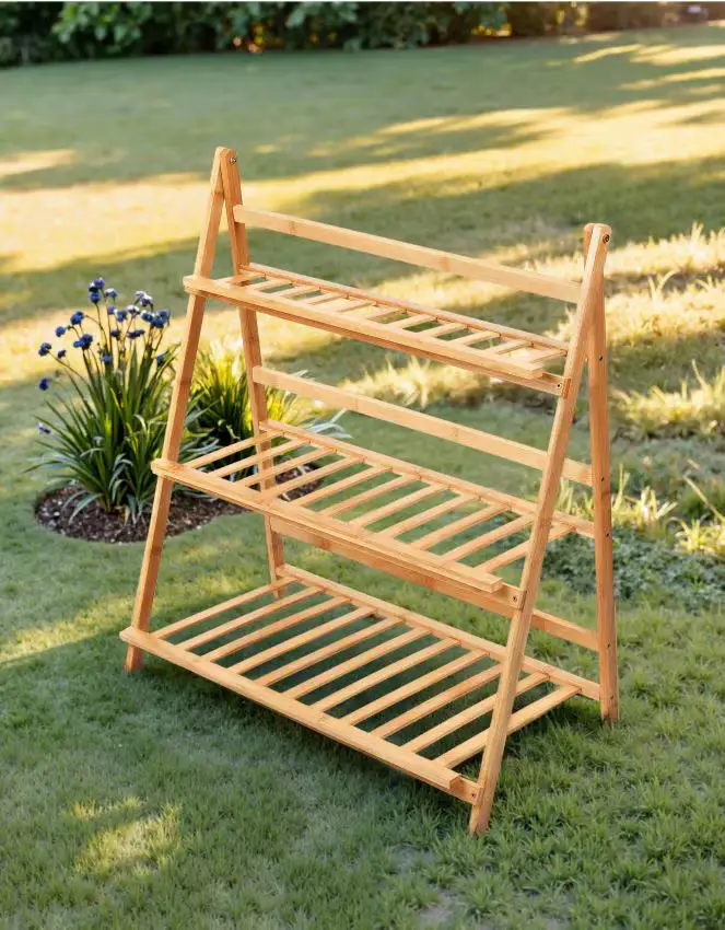 Fioriera di bambù - beige