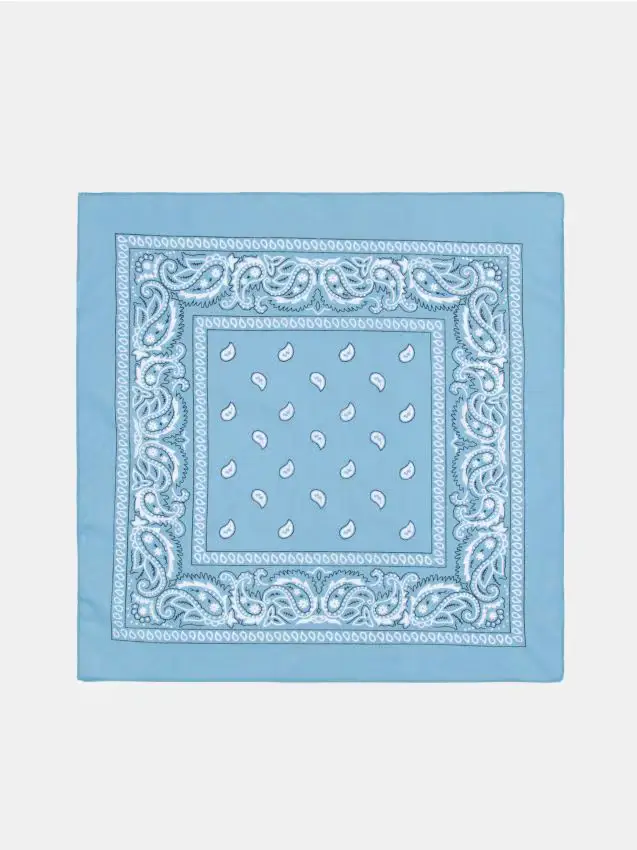 Foulard Con Motivo - blu pallido