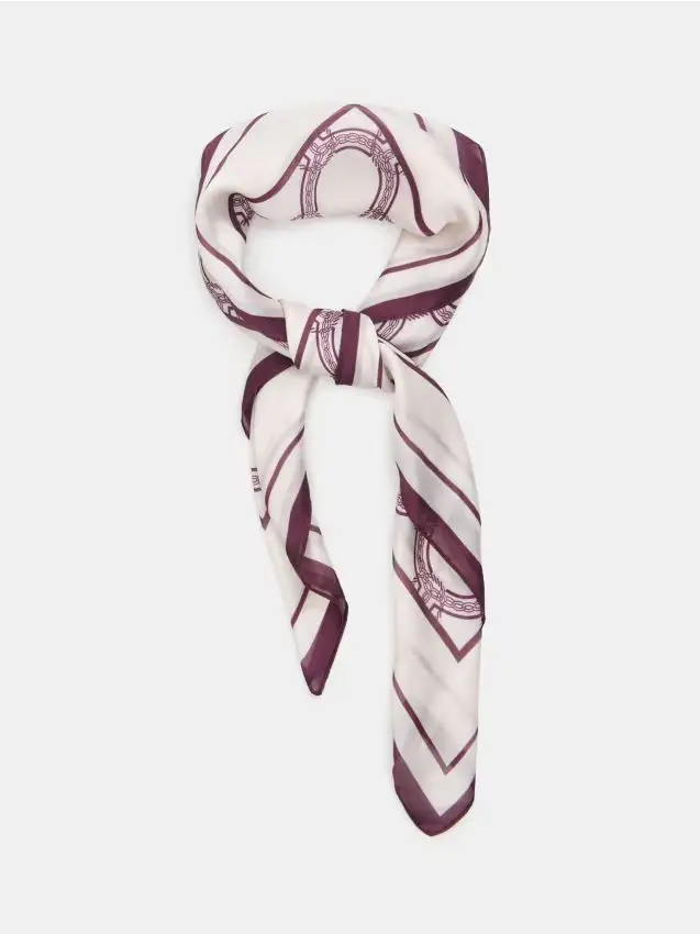 Foulard Con Motivo - panna