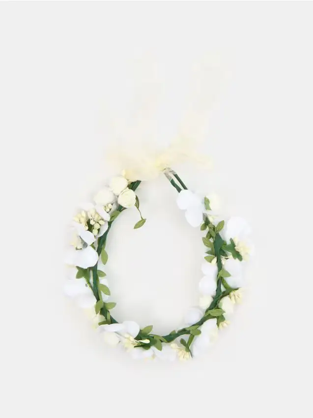 Ghirlanda con fiori artificiali - multicolor