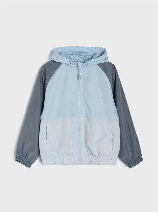 Giacca a vento leggera con cappuccio - multicolor