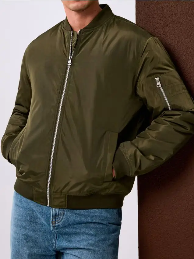 Giacca bomber imbottita - khaki