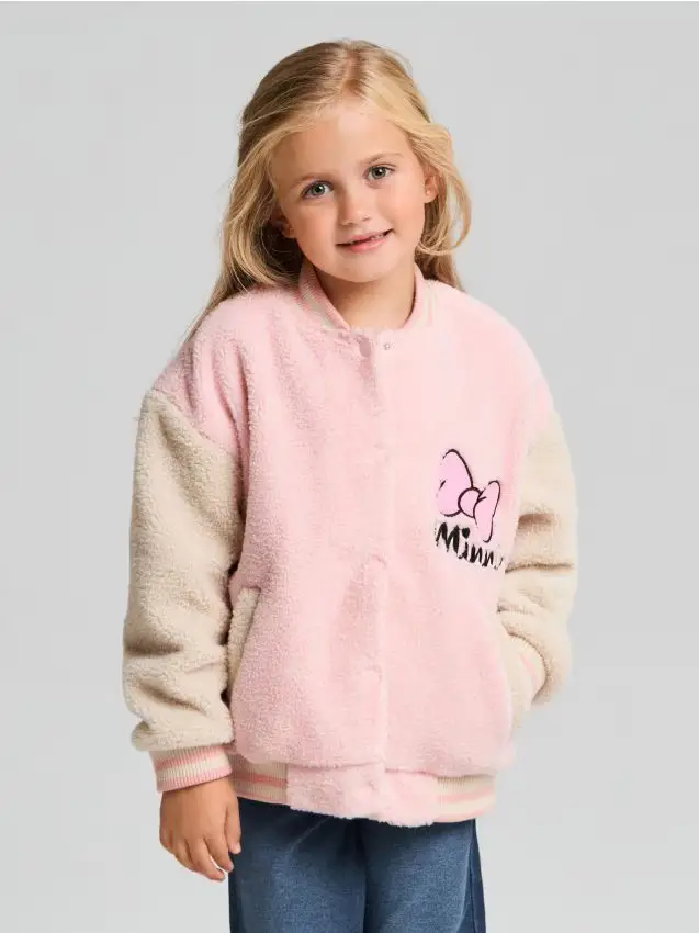 Giacca bomber Minnie Mouse - panna