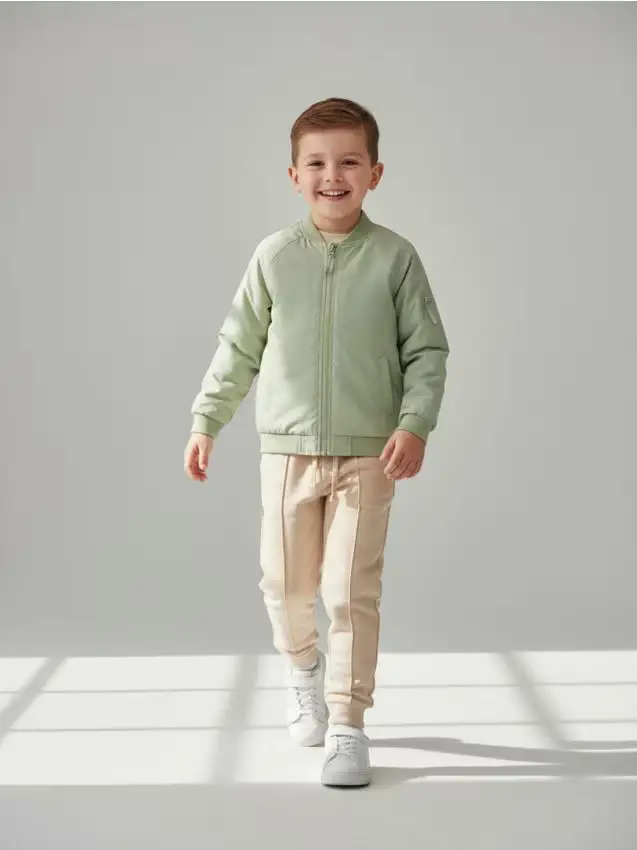 Giacca bomber - verde pallido