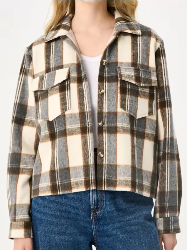 Giacca-camicia a quadri - multicolor