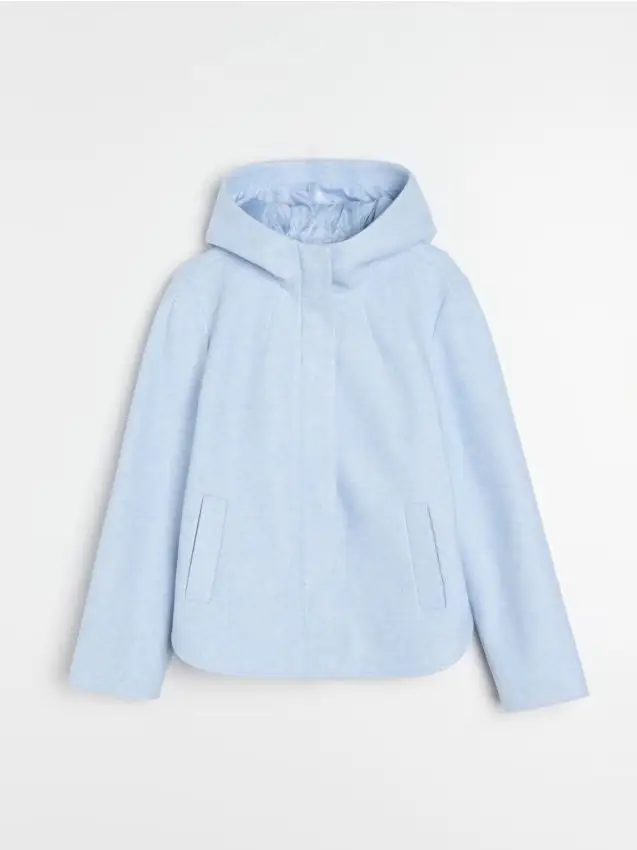 Giacca con cappuccio - blu pallido