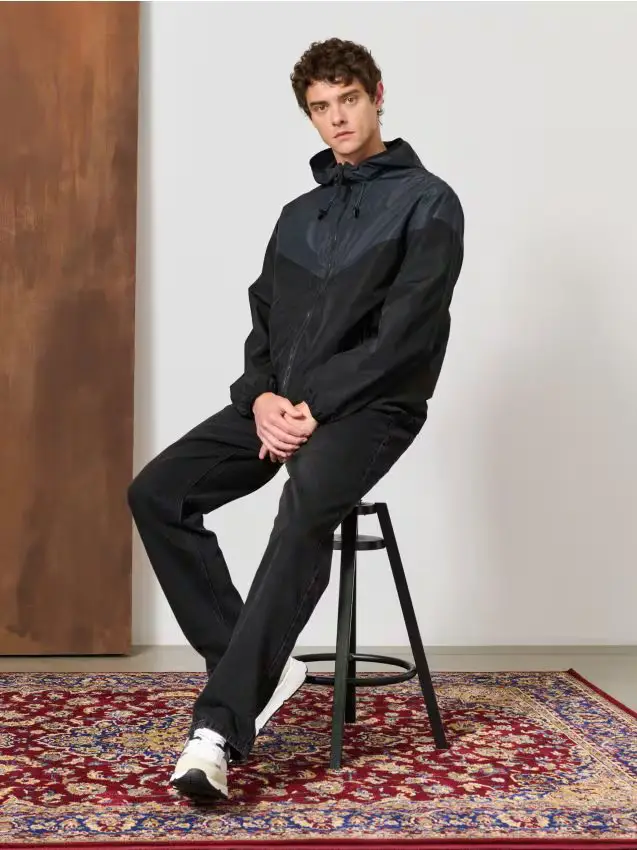 Giacca con cappuccio - nero