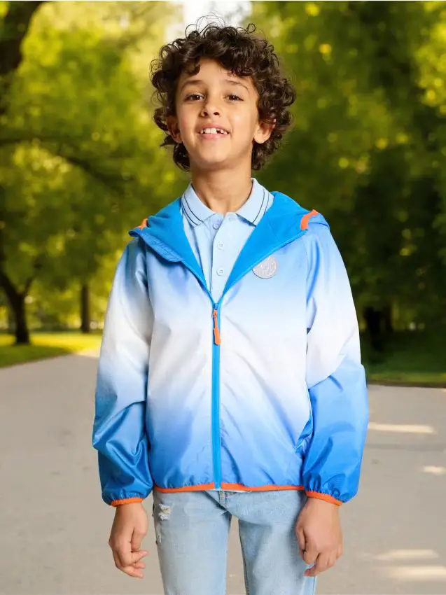 Giacca con fodera in pile - blu