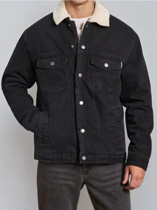 Giacca di jeans - nero