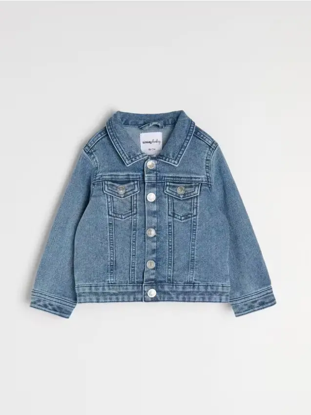 Giacca in denim di cotone - blu