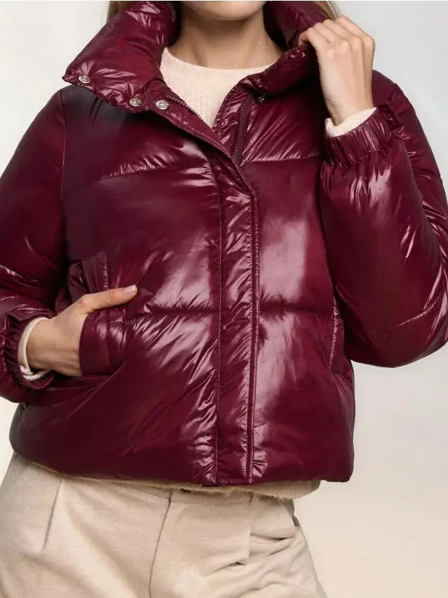 Giacca puffer trapuntata - maroon