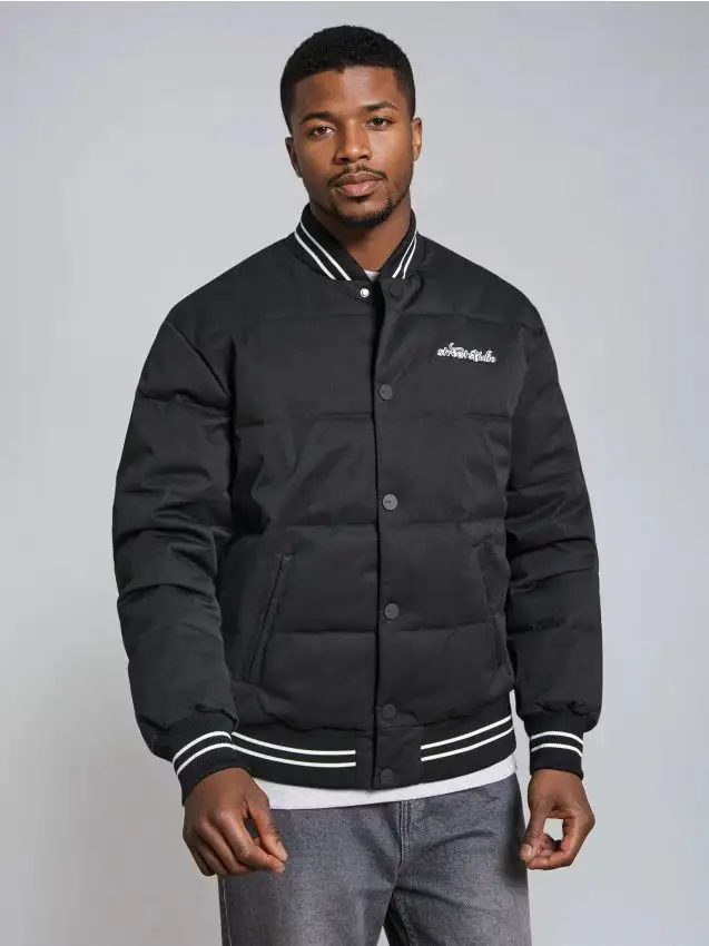 Giacca puffer trapuntata - nero