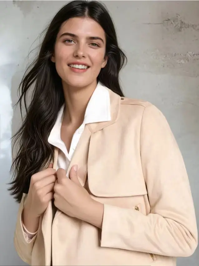 Giacca scamosciata - nude