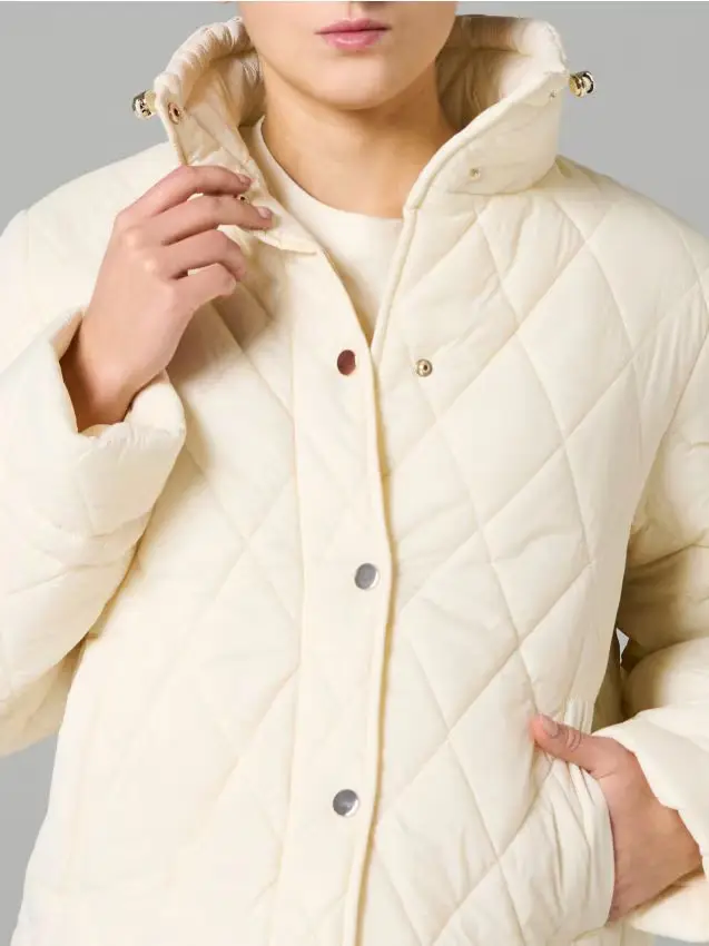 Giacca trapuntata - panna