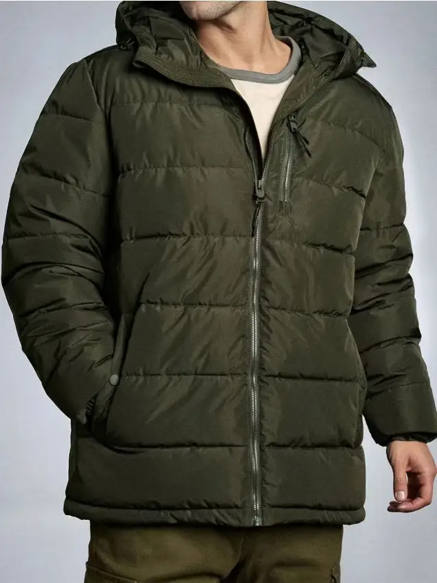 Giacca trapuntata - verde oliva