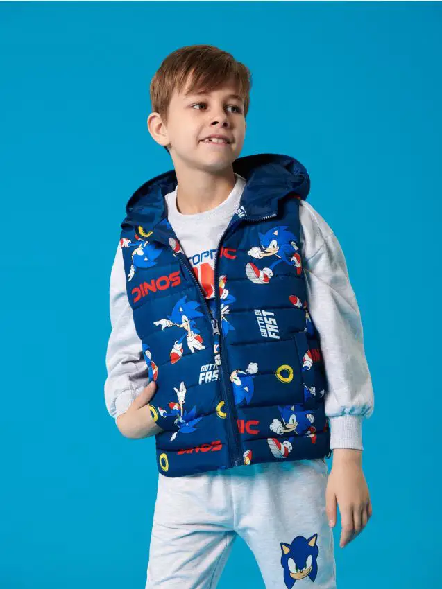 Gilet Sonic The Hedgehog - blu scuro