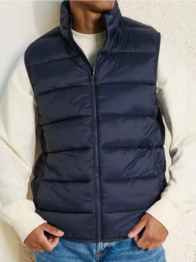 Gilet trapuntato - blu scuro