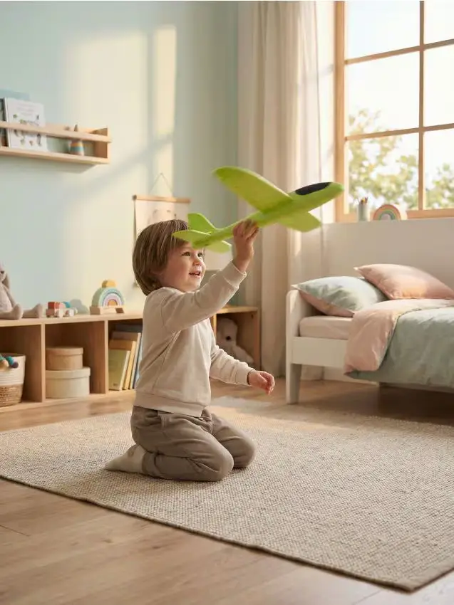 Giocattolo - Aereo in schiuma - verde-giallo