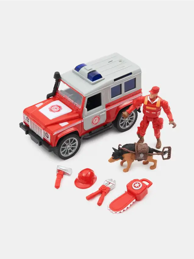 Giocattolo - Auto di soccorso con accessori - multicolor