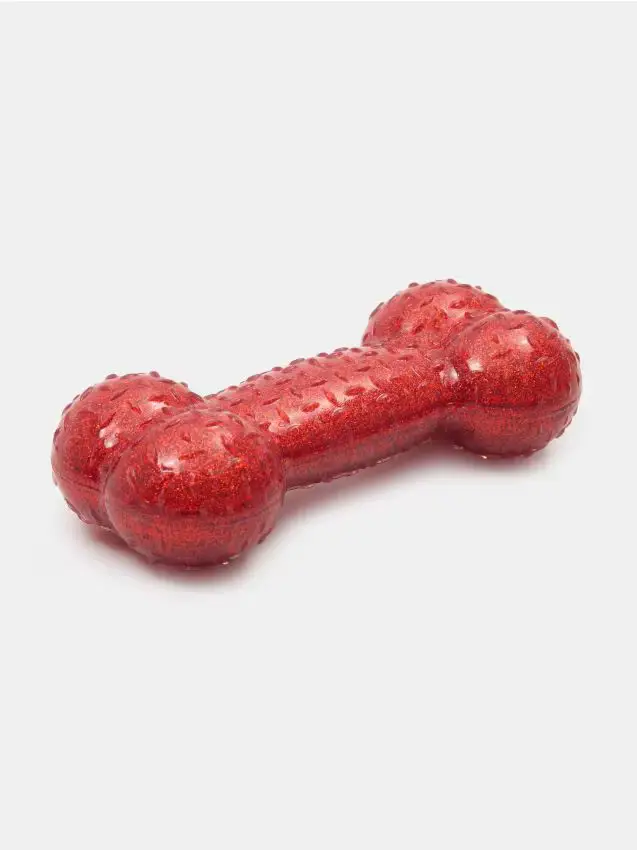 Giocattolo per cani con squeaker - rosso