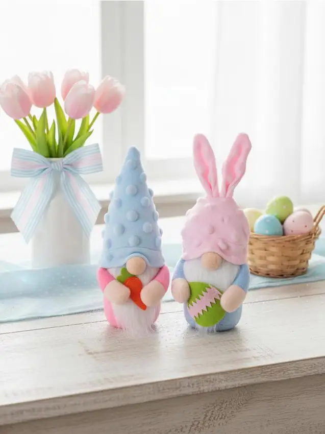 Gnomi decorativi pasquali 2 pack - multicolor