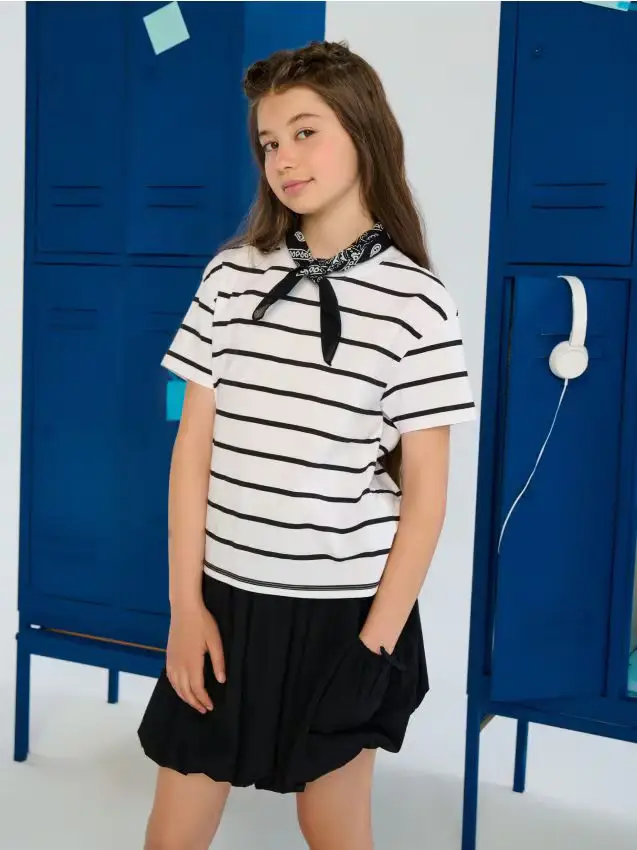 Gonna con tasche cargo - nero