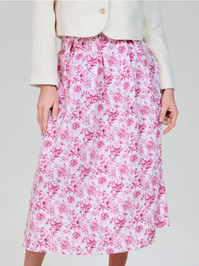 Gonna midi a fiori - multicolor