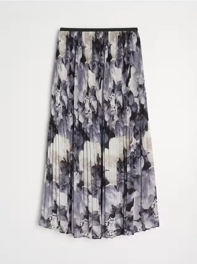 Gonna midi plissettata - multicolor