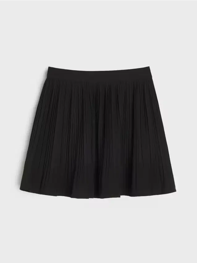 Gonna mini plissettata - nero