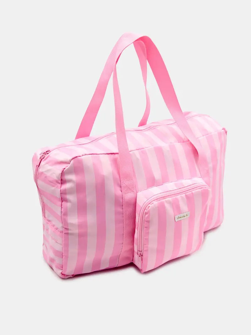 Grande borsa da viaggio che si piega in una pochette - multicolor miniatura 3