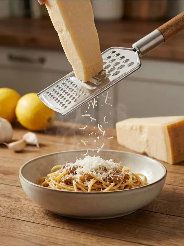 Grattugia in acciaio inox - marrone