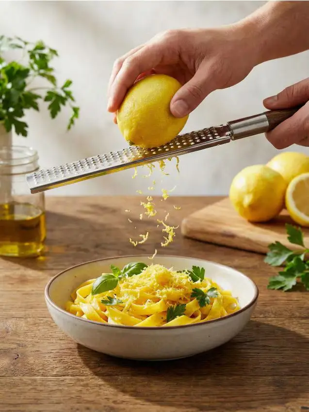 Grattugia lunga con manico in legno - marrone