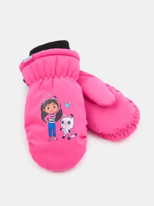 Guanti da sci Gabby Dollhouse - rosa