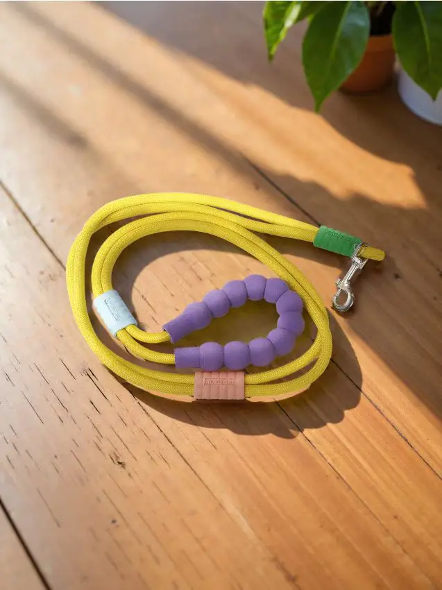 Guinzaglio per cane - giallo chiaro