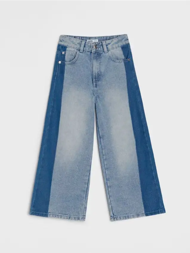 Jeans a gamba ampia - blu