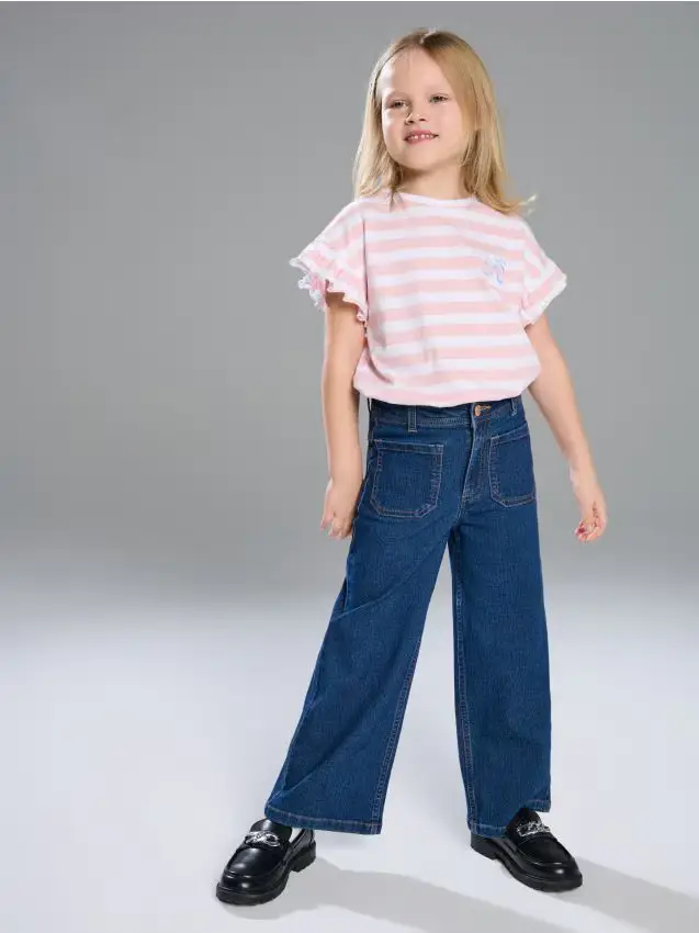 Jeans a gamba larga - blu scuro