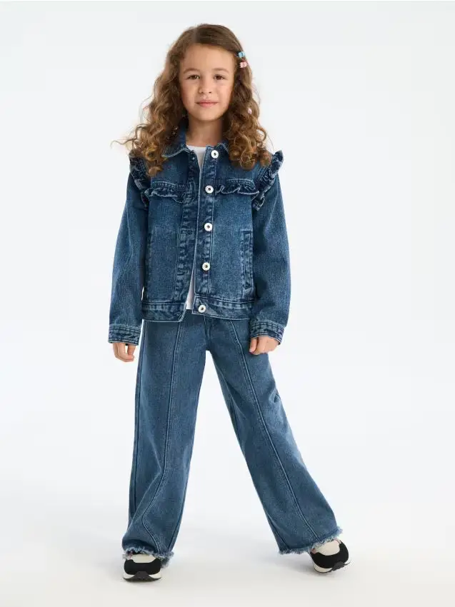 Jeans a gamba larga - blu scuro