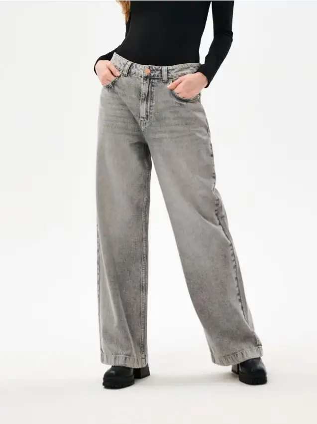 Jeans baggy - grigio chiaro