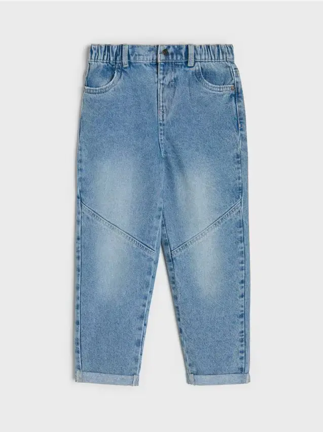 Jeans chino con effetto lavato - blu