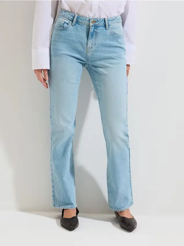 Jeans dritti - tTurchese