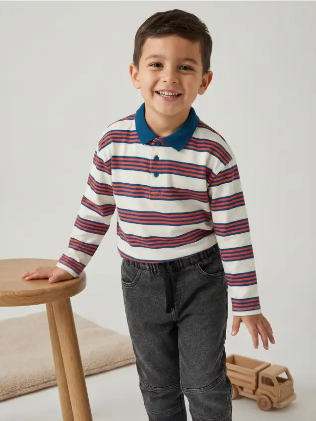 Jeans jogger con cuciture - grigio chiaro