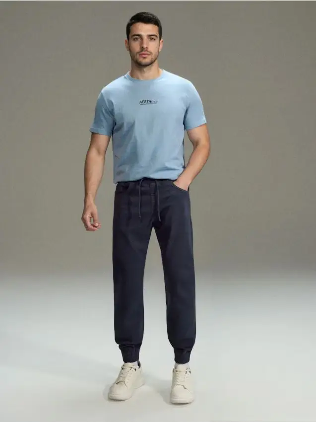 Jeans jogger - indaco
