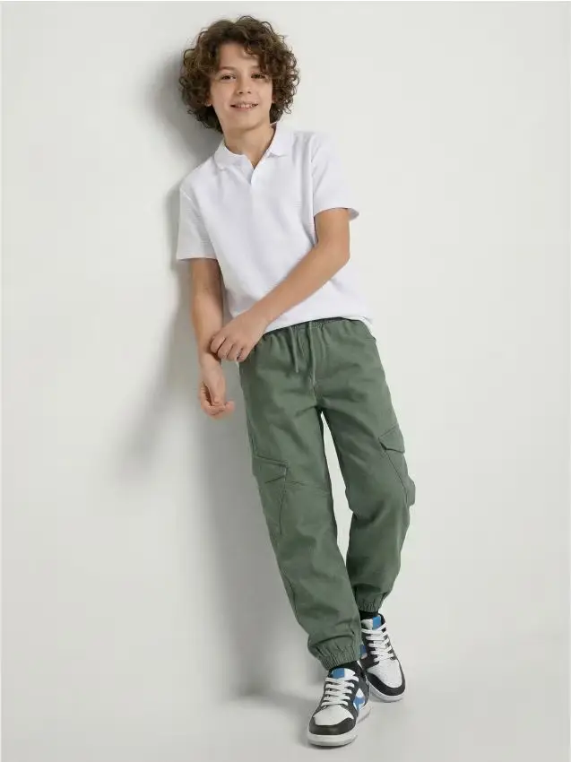 Jeans jogger - verde oliva chiaro