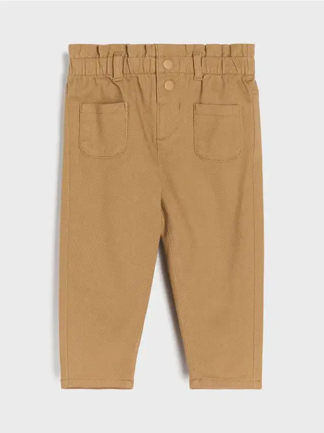 Jeans paperbag - beige