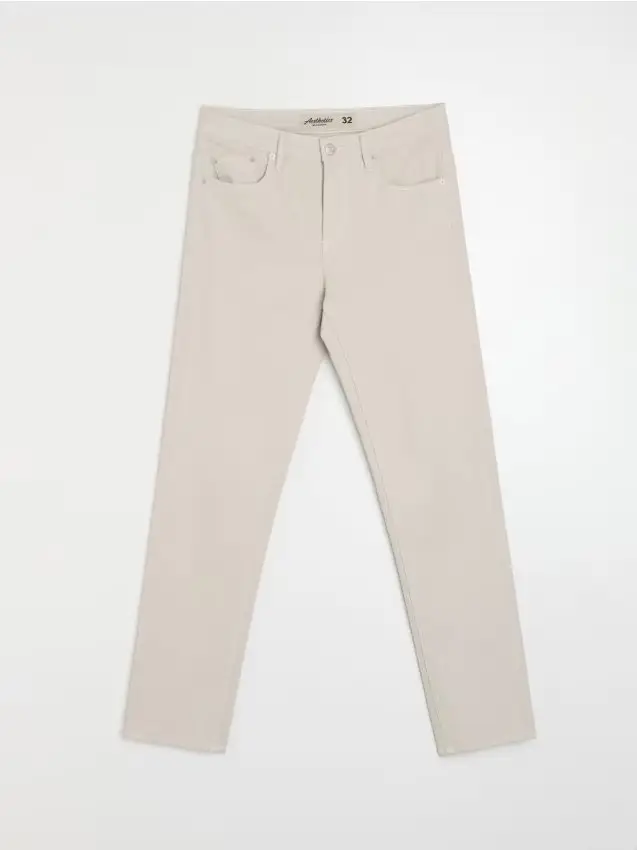 Jeans slim fit - panna