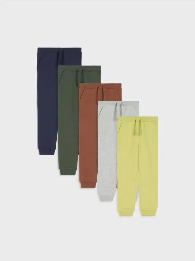 Jogger 5 pack - verde-marrone