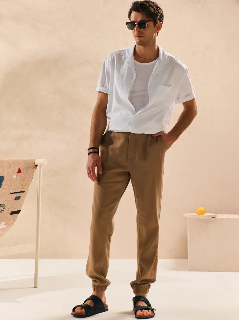 Jogger - marrone miniatura 4