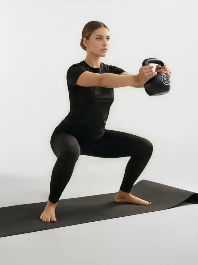 Kettlebell 4 kg - nero